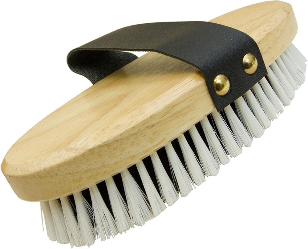 Panda Horse Brush Solid Wood Block